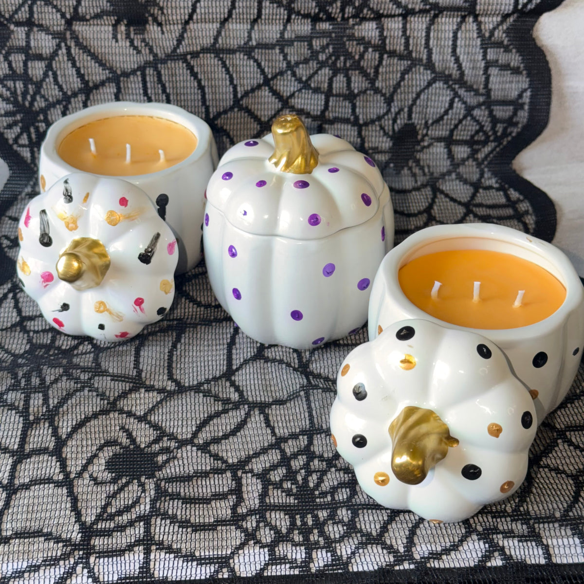 Ceramic Pumpkin Jars