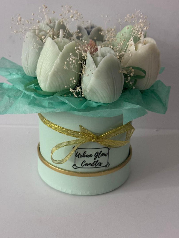 Teal Tulip Small Bouquet
